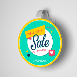 Exhibidor de PVC para Publicidad en Supermercados, Exhibidor de Estante con Base Oscilante - Product Image 3