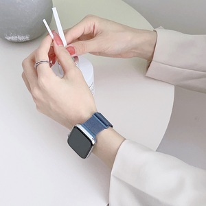 Correa de pulsera de metal para <span class=keywords><strong>Apple</strong></span> <span class=keywords><strong>Watch</strong></span> Ultra 49mm 45mm 41mm <span class=keywords><strong>44mm</strong></span> 40mm 42mm 38mm correa de reloj magnética de acero inoxidable de doble sección - Product Image 5