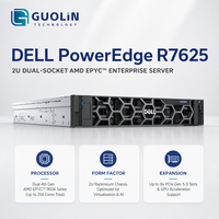 Serveur en rack Dell PowerEdge R7625 2U neuf, double processeur AMD EPYC 9004 Series, DDR5 24 DIMM, PCIe Gen5, serveur haute performance
