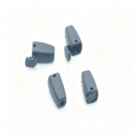 Embouts de cordon rectangulaires en plastique à clapet, capuchons de cordon en plastique à fermeture rapide pour cordons élastiques fins, attaches pour masques
