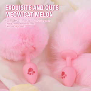 Plush <strong>Cat</strong> Paw Silicone Sex Toy for Women Men Sexy <strong>Butt</strong> <strong>Plug</strong> Prostate Massager <strong>Tail</strong> Anal <strong>Plug</strong> - Product Image 5