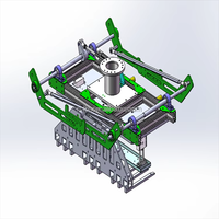 Gripper Robot Pneumatik Otomatis Baru untuk Palletizer Kantong, End Effector Pengemas Kantong 50kg, Cocok untuk Kantong Anyaman dan Bubuk
