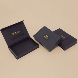 Scatola per Biglietti <span class=keywords><strong>VIP</strong></span> Personalizzata a Prezzo Conveniente, Confezione Regalo per Biglietti da Visita con Coperchio Magnetico Nero - Product Image 2