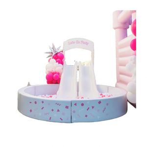 Commercial Double <b>Slide</b> PVC Bounce House School Party Rental Ball Pit & <b>Pool</b> Equipment Sale Happy Castle - Product Image 1
