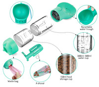 Gourde pour chien multifonctionnelle portable, gobelet d'eau pour animaux de compagnie, distributeur d'eau pour animaux de compagnie, gamelles et distributeurs d'aliments pour chats et chiens