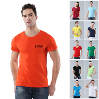Kledingfabriek Groothandel TC Stof Katoen Polyester O-hals T-shirts Heren Crew Neck T-shirts