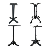 Pieds de table en métal antique, revêtement en poudre, fer forgé, patas de muebles, base de table ronde pour restaurant, banquet, meubles