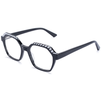 Monture de lunettes hexagonale rectangulaire Elan Optical YB6008, unisexe, monture intégrale en acétate, lunettes optiques, en stock