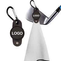 Serviettes de golf magnétiques personnalisées de haute qualité, accessoires de golf, serviette de golf de haute qualité avec crochet et clips