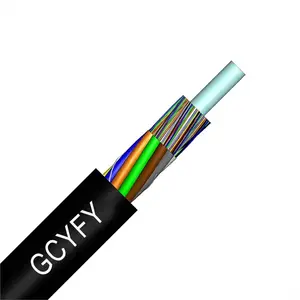GCYFY 1+5/1.4 G652D 12 24 48 72 96 144 288F optical fibre cable GCYFTY Dry Core Air Blown Fiber Optic Cable