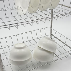 Nuevo estante para platos de 2 niveles con soporte para utensilios y escurridor de platos para mostrador de cocina, almacenamiento Doble - Product Image 6