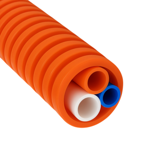 Conduit optique corrugué en HDPE <span class=keywords><strong>COD</strong></span> avec 3 sous-conduits pour <span class=keywords><strong>la</strong></span> protection des câbles à fibres optiques souterrains - Conduit flexible à 3 voies - Product Image 3