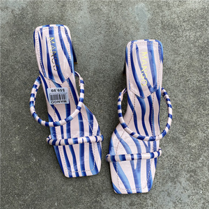 Nouvelle Collection Été 2023 – Sandales à Talon Épais et Bout Ouvert pour Femme, Grande Taille, Tongs à Talon Haut, Chaussures d'Extérieur Tendance pour Filles - Product Image 2