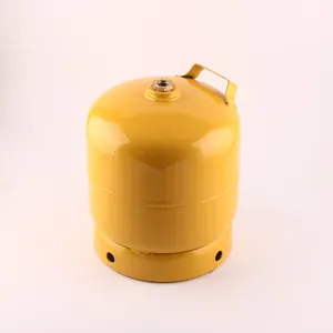 Tanque de armazenamento de gás propano recarregável, 3kg biogas lpg garrafas de alta pressão