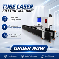 Machine de découpe laser à fibre pour tubes métalliques ronds de petit diamètre (120 mm) HUAXIA 1500W 2000W 3000W, automatique, CNC, haute précision