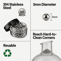 Perlas de Limpieza de Acero Inoxidable OEM para Marcas de Productos de Limpieza de Cocina