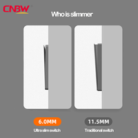 Interrupteur de climatiseur mural 45A UK Standard Home/Hotel Modern Design Interrupteur ca 45a avec interrupteur neonl light dp