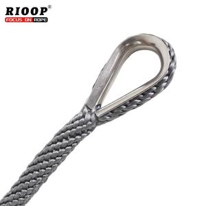 Corda di <span class=keywords><strong>ormeggio</strong></span> ad alta resistenza per navi di grandi dimensioni doppia treccia di Nylon linea di ancoraggio con ditale in acciaio inox e mandrino di plastica - Product Image 5