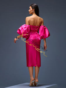 Ocstrade vestido de fiesta de cumpleaños de lujo con hombros descubiertos espalda abierta manga farol Sexy elegante banquete vestido de noche vestido de baile - Product Image 2