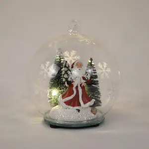 light up glass ornament ball christmas globe baubles glass christmas hanging ball christmas glass art and crafts baubles