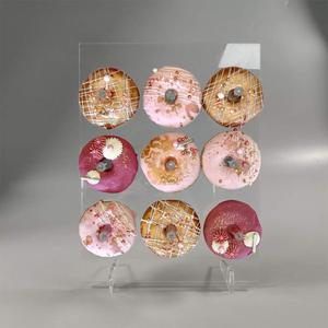 Support de présentation de beignets en acrylique transparent personnalisé, support à dessert multi-niveaux, personnalisable, décoration de table pour mariage, <span class=keywords><strong>anniversaire</strong></span>, fête, boulangerie - Product Image 4