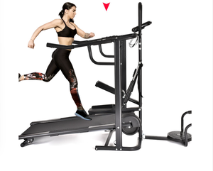 Tapis roulant mécanique pliable multifonctionnel avec fonction de torsion de la taille et marchepied pour pompes - Product Image 2