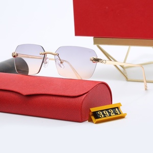 Nuovi <span class=keywords><strong>Occhiali</strong></span> <span class=keywords><strong>da</strong></span> <span class=keywords><strong>Sole</strong></span> di Lusso per Auto, Designer, UV400, <span class=keywords><strong>Rettangolari</strong></span>, Senza Montatura, Aste in Metallo, <span class=keywords><strong>da</strong></span> Uomo e <span class=keywords><strong>Donna</strong></span>, di Marca - Product Image 4