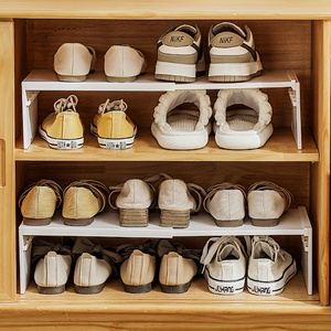 Estante de Almacenamiento de Plástico <span class=keywords><strong>Blanco</strong></span> Resistente, Expandible y Ajustable para Armarios y Encimeras de Cocina, Organizador de Cocina - Product Image 3