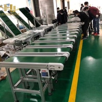 Convoyeur à bande en PVC/PU pour la manutention des produits alimentaires et de boulangerie dans les lignes de traitement et d'emballage automatisées