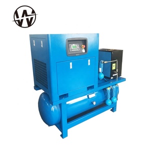 Sullair Im Lặng 160cfm 600kw 8bar Ae6-22a Ahb-20a Mát Vfd Giấc Mơ Asme 260 Rotor Trục Vít Máy Nén Khí Với Kết Hợp Máy Sấy Không Khí - Product Image 1