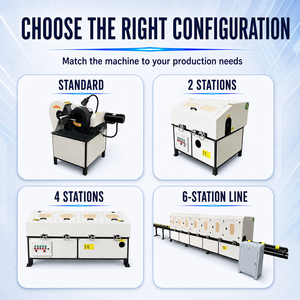 Machine de polissage de tubes ronds avec traitement multi-têtes pour le meulage et le brossage des tubes d'échappement en acier inoxydable - Product Image 2