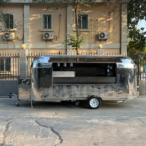 Chariot à collation mobile coloré | Remorque de nourriture de rue à forte valeur ajoutée avec disposition ergonomique et cuisine complète - Product Image 4