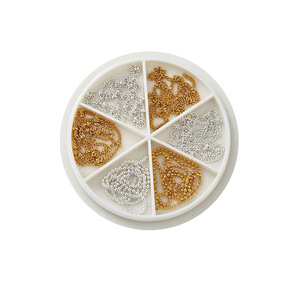 Terlaris 6 Slot 3D DIY rantai kuku emas perak desain Jet Punk 3D DIY rantai kuku untuk desain kuku terbuat dari logam - Product Image 6