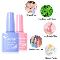 VENALISA VIP 4 Kit de Gels Colorés Nouveauté Sans HEMA Coffret Cadeau Vernis à Ongles Étiquette Privée Salon Ensemble Complet Base Top Coat Nuancier OEM