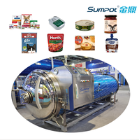 SUMPOT Water Immersion Retort Autoclaaf CE ASME voor de verwerking van ingeblikt voedsel, vlees, sap, koffie & melk