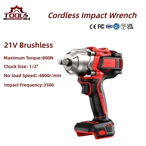 Clé électrique sans balais 800N à couple élevé, <span class=keywords><strong>outil</strong></span> de réparation de pneus, clé à chocs compacte alimentée par batterie - Product Image 1