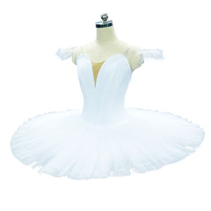 थोक कई रंग महिलाएं सफेद हंस झील पेशेवर बैले ट्यूटू वेशभूषा - Product Image 2