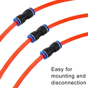 Tube <span class=keywords><strong>pneumatique</strong></span> one touch <span class=keywords><strong>8mm</strong></span>, tuyaux de raccordement femelle, tuyau d'air et d'eau PU droit <span class=keywords><strong>raccord</strong></span> rapide - Product Image 2
