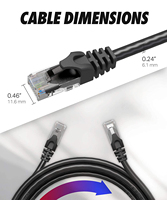 2M Cat 6 Cable de red 24AWG Par trenzado Cable de conexión Internet UTP Cat6 Lan Cable Ethernet RJ45 Cable Ethernet
