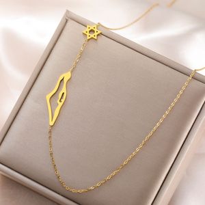 Haute Qualité Mince Chaîne Montagne Pendentif Collier En Acier Inoxydable Plaqué Or <span class=keywords><strong>Carte</strong></span> Charme Collier pour Femmes - Product Image 4