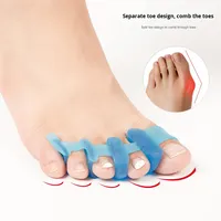 Manchon de correction des doigts de la main et des orteils Rebo, cinq doigts, SEBS respirant, lavable, séparateur, correcteur de hallux valgus, correcteur d'entraînement, unisexe