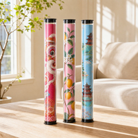 Tube de rangement transparent en acrylique anti-rayures pour tapis de jeu de mahjong domestique jusqu'à 33 pouces