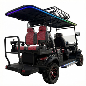 Voiturette de golf électrique 6 <span class=keywords><strong>places</strong></span> abordable, véhicule de loisirs et de tourisme à quatre roues motrices, nouvelle énergie, efficace - Product Image 2