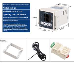 Digitaal temperatuurdisplay, temperatuur- en vochtigheidssensorcontroller, temperatuur- en vochtigheidsregeling met 3 meter lange sensor - Product Image 1