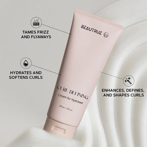 Vente en gros Crème boucles Lotion coiffante hydratante Crème pour cheveux rehausseur de boucles Crème de traitement anti-frisottis sans rinçage pour cheveux bouclés - Product Image 1