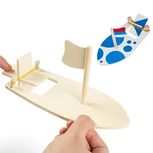 Doğum günü karnaval parti yelkenli lastik bant kürek tekne boya ve süslemeleri ahşap yelken gemi modeli tekne Diy zanaat kitleri