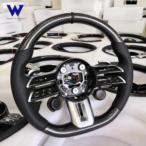 Volante in Fibra di Carbonio Multifunzionale Aggiornato e Modificato Adatto per Mercedes Benz W104 <span class=keywords><strong>W205</strong></span> W213 X166 X164 H247 X156 - Product Image 3