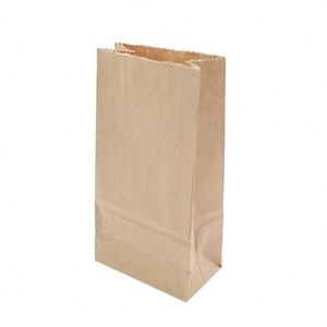 Eco Friendly Customized Logo Branded Promotional Food Kraft Paper <b>Bag</b> Without Handles - Product Image 1