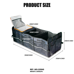 Thân cây tổ chức với phản quang sọc cho xe 3 khoang lớn có thể gập lại không thấm nước di động xe hộp lưu trữ - Product Image 2