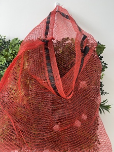 Sacs en filet HDPE pour oignons et ail, lavables, haute qualité, avec fermeture à cordon, moulage par soufflage, découpe sur mesure - Product Image 5